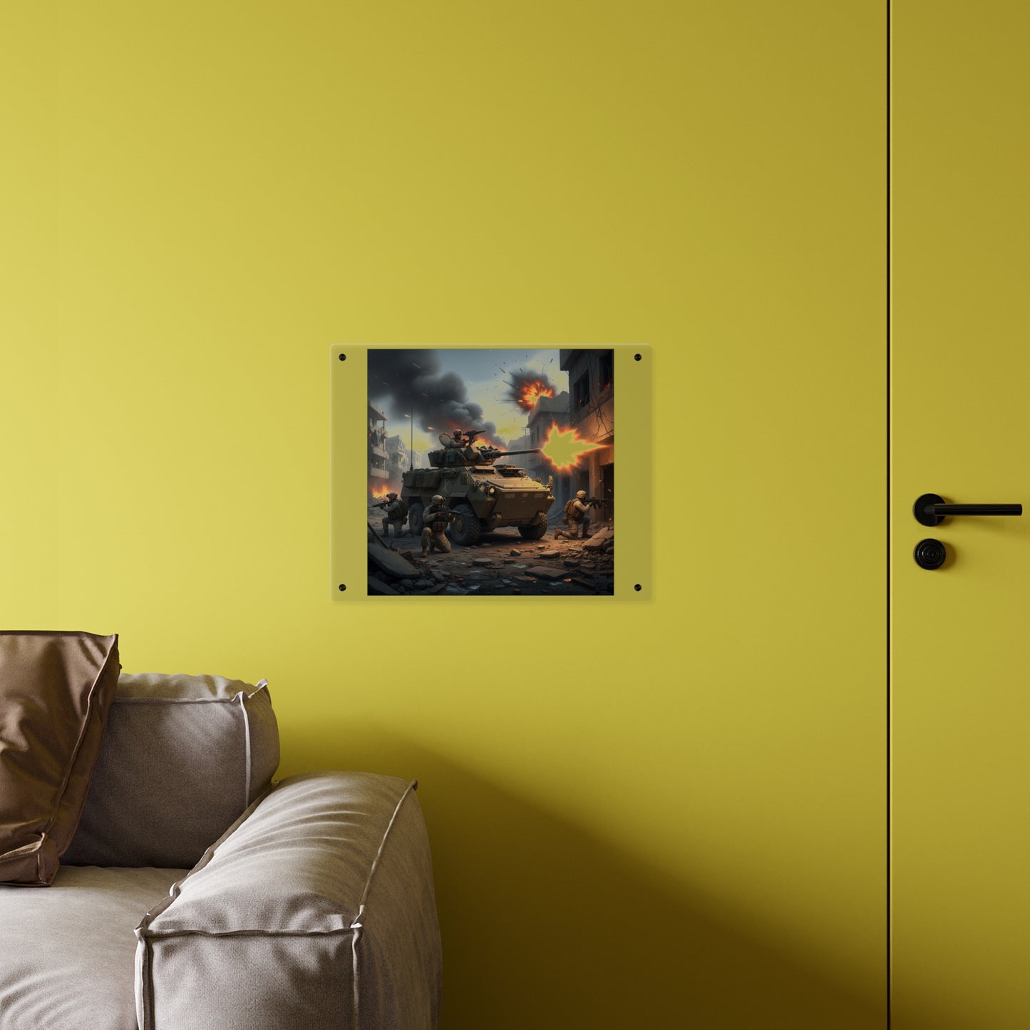 Acrylic Wall Art Panel - Marine LAV in support of the 2nd Battle of Fallujah