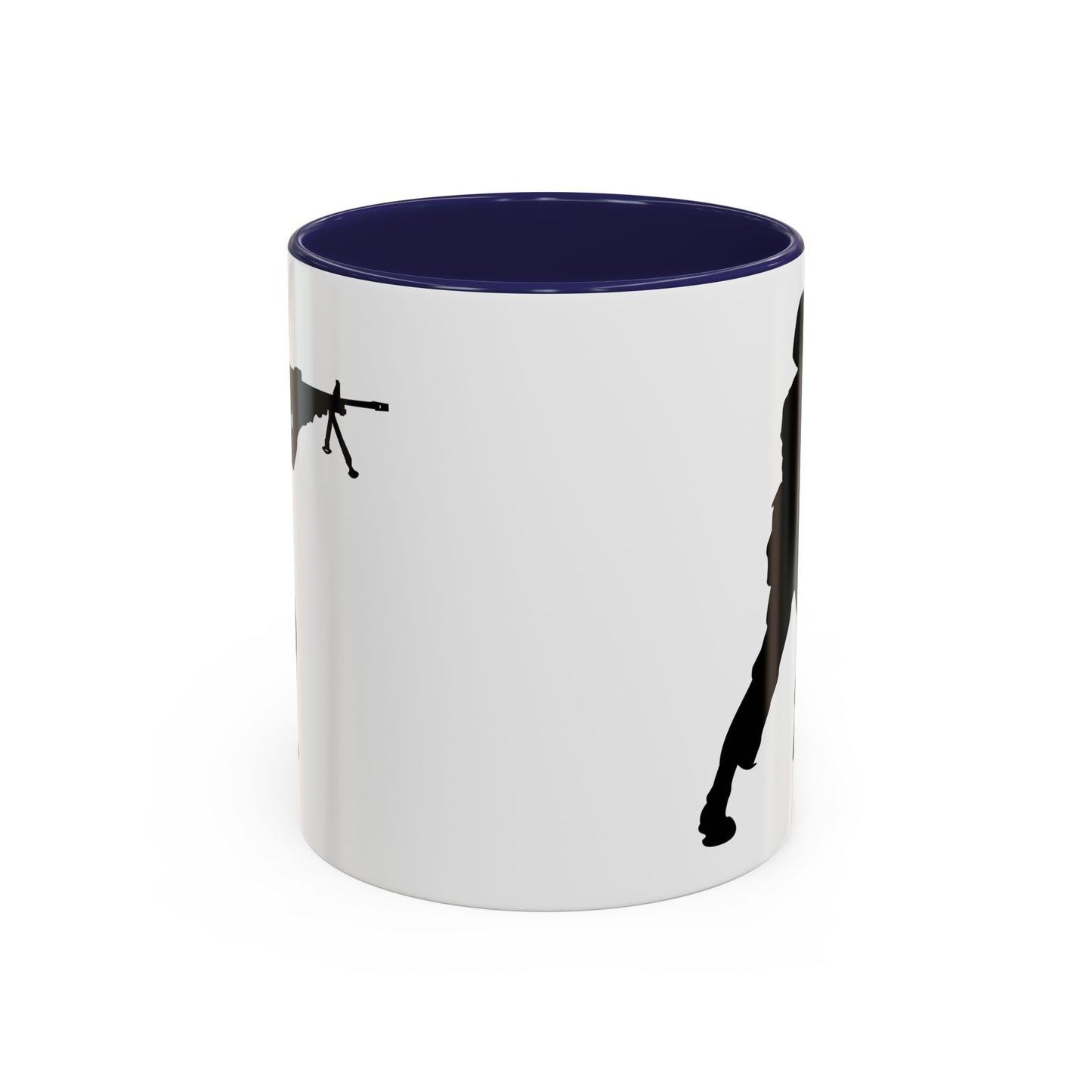 Accent Coffee Mug (11oz & 15oz) - Army - Soldier - MG Assault - Silhouette X 300