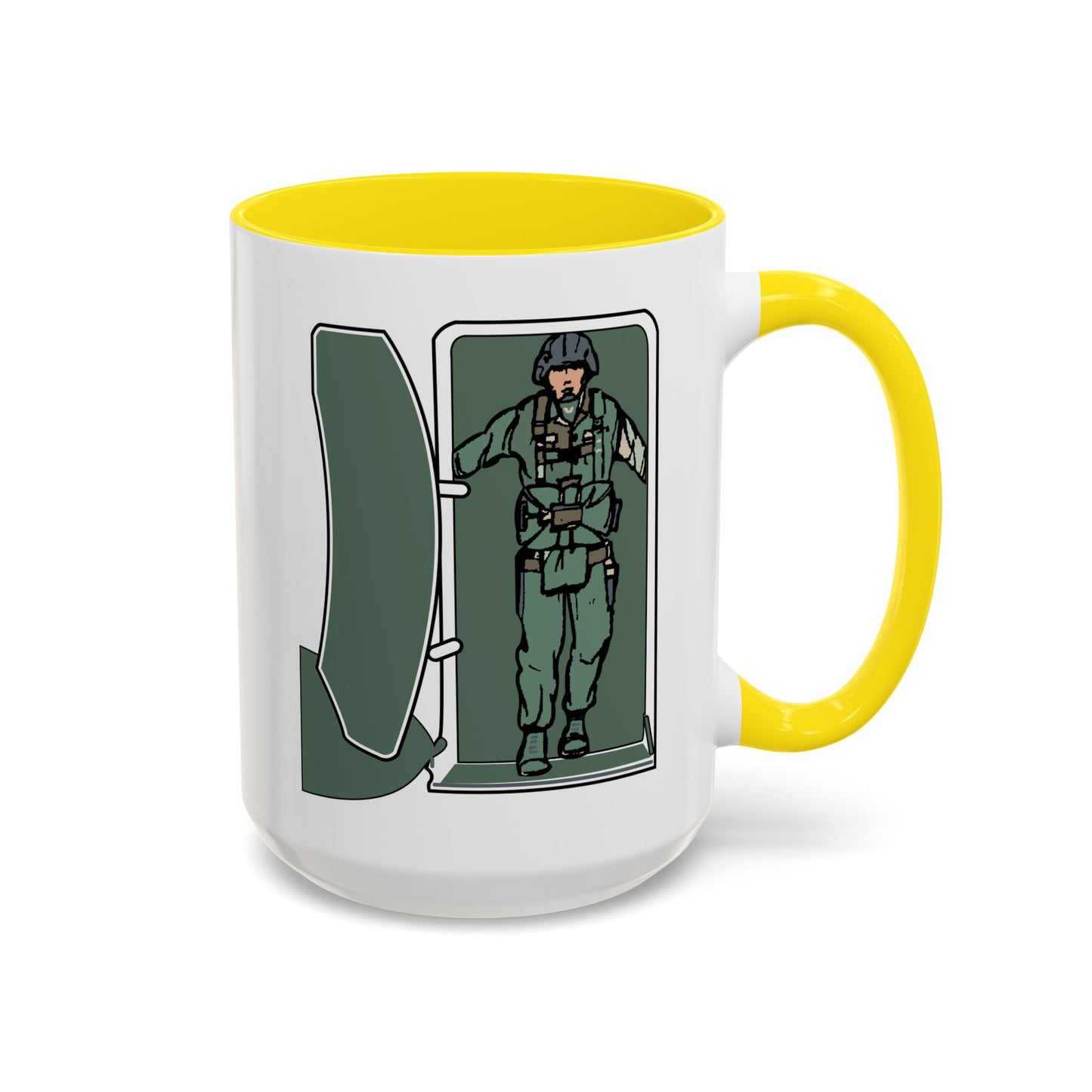 Accent Coffee Mug (11oz & 15oz) - Airborne - JM Door Check X 300