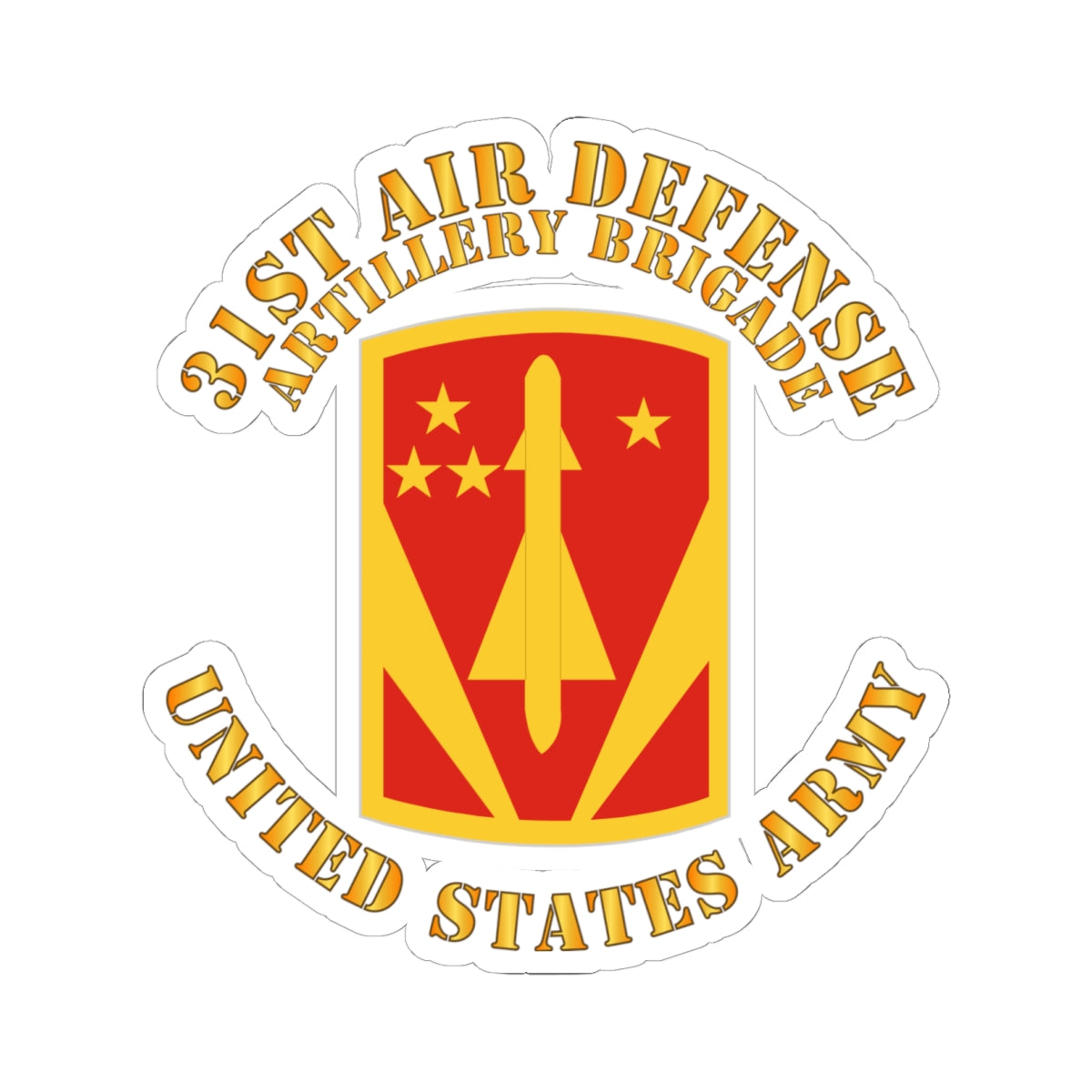 Kiss-Cut Stickers - 31st Air Defense Artillery Bde - US Army
