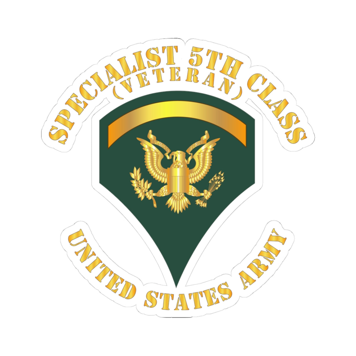 Kiss-Cut Stickers - Specialist 5th Class - SP5 - Veteran
