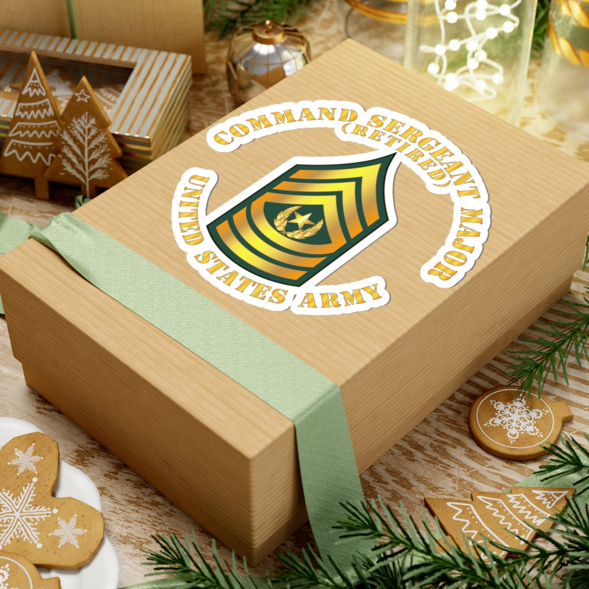 Kiss-Cut Stickers - Command Sergeant Major - CSM - Retired