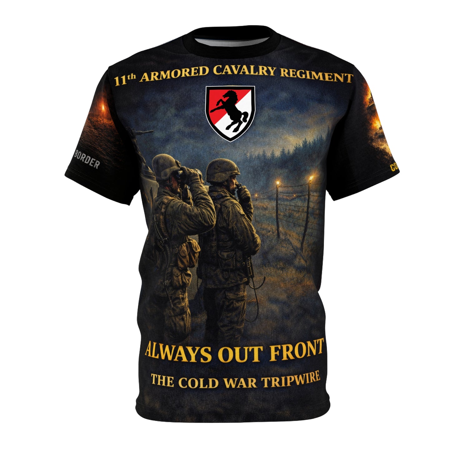 11th Armored Cavalry - Germany Tripwire for the Cold War - All‑Over Print Tee