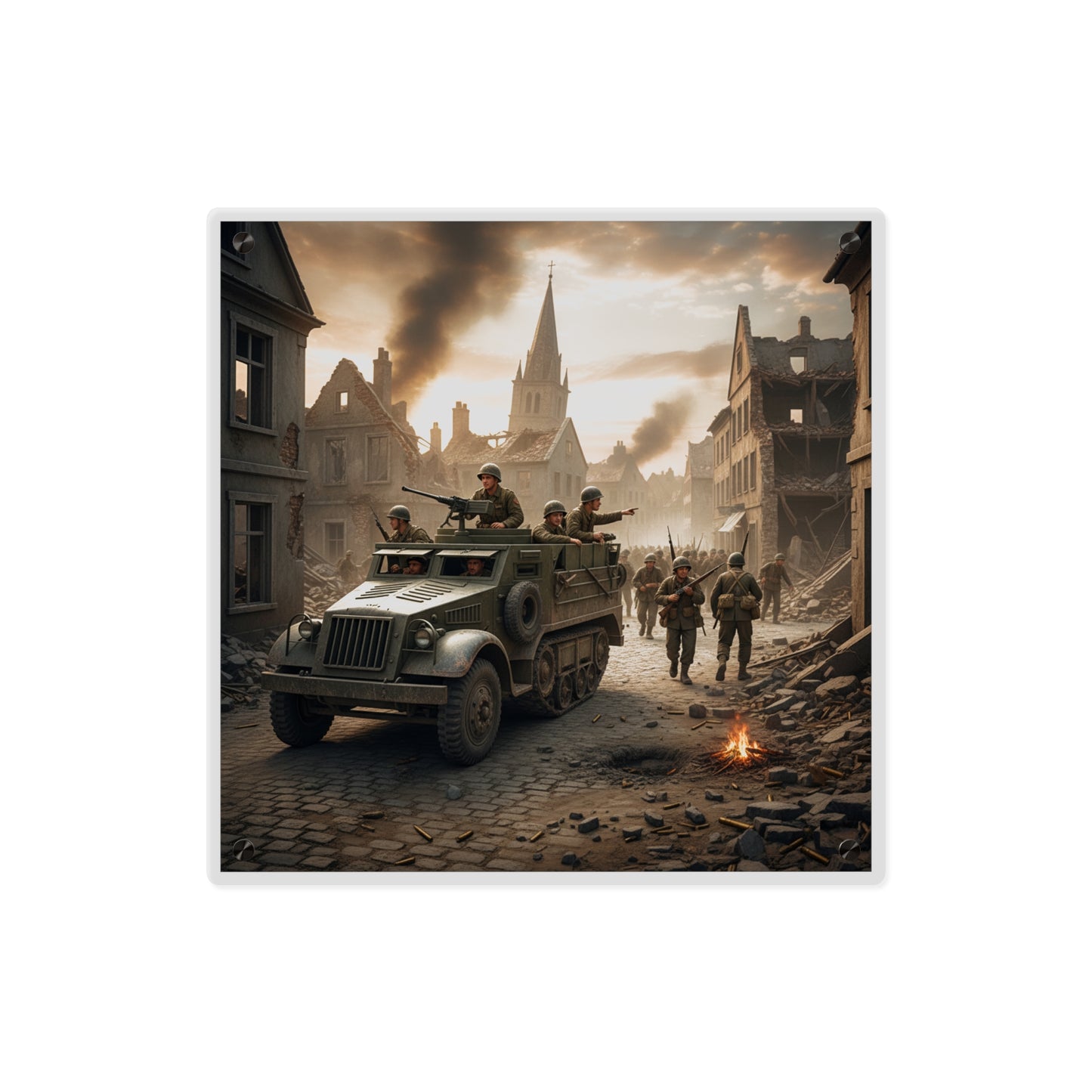 Acrylic Wall Art Panel - M3A1 Half-track