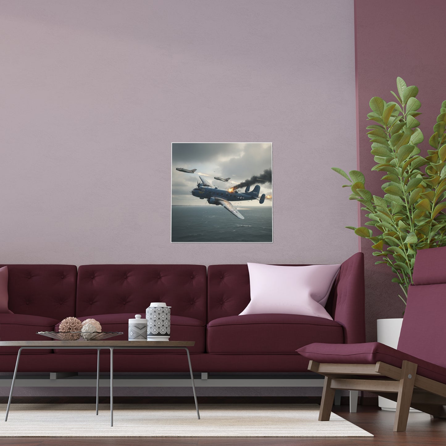 Indoor and Outdoor Silk Posters - April 8, 1950, Baltic Sea - Latvia Soviet fighters shot down a U.S. Navy PB4Y-2 - Liberator - Cold War
