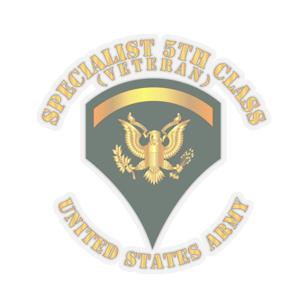 Kiss-Cut Stickers - Specialist 5th Class - SP5 - Veteran
