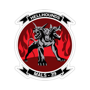 Kiss-Cut Stickers - USMC - Marine Aviation Logistics Squadron 39 - MALS 39 - Hellhounds - wo txt