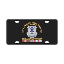 Load image into Gallery viewer, Army - 1st Bn 503rd Infantry - Afghanistan Veteran X 300 Classic License Plate
