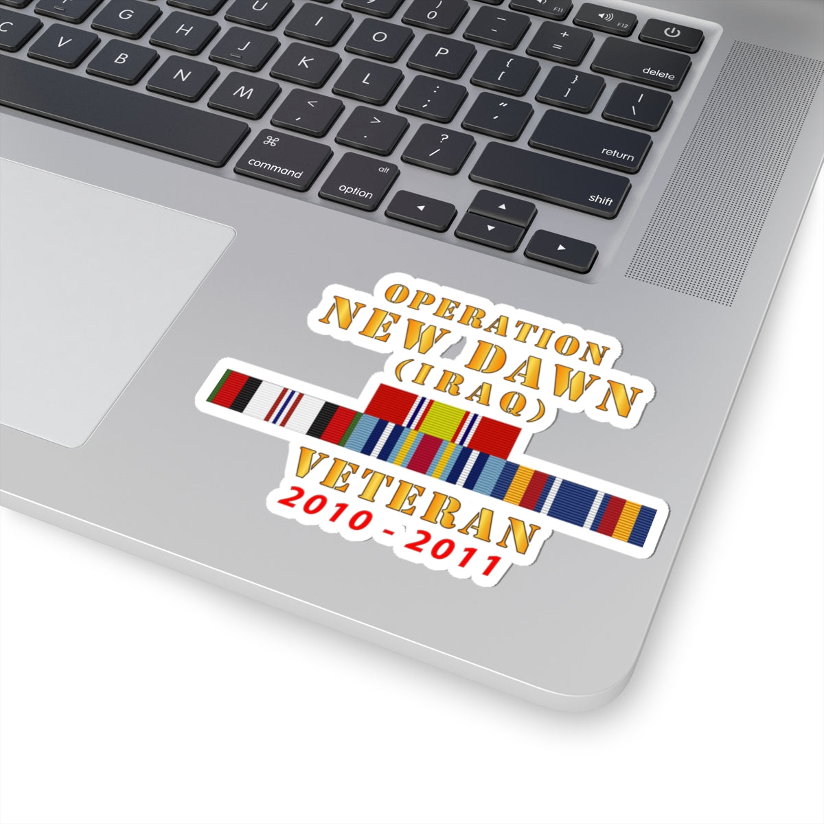 Kiss-Cut Stickers - Operation New Dawn Service Ribbon Bar w GWT - Iraq (2010 - 2011) X 300
