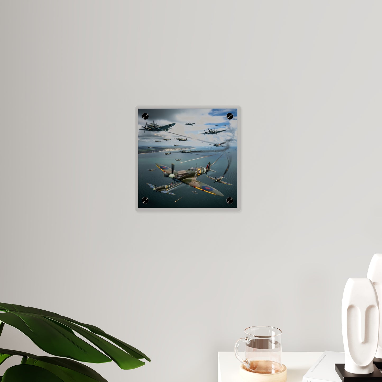 Acrylic Wall Art Panel - British and German aircraft during the Battle of Britain