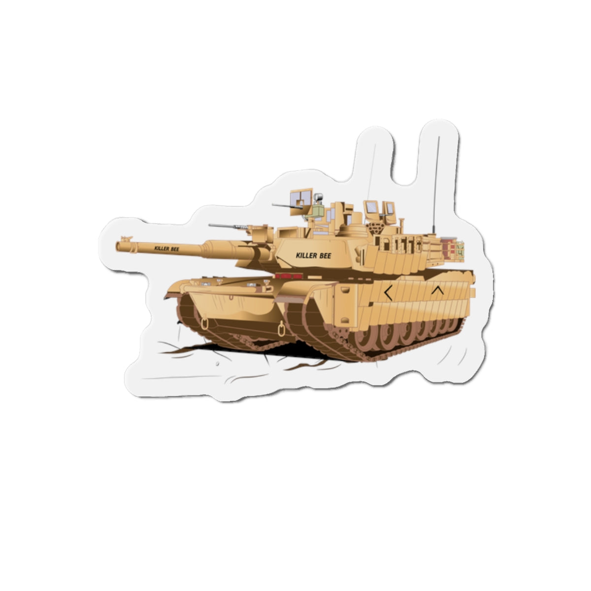 Die-Cut Magnets - M1A1 - Abrams Tank