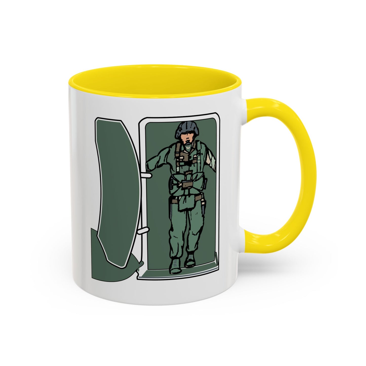 Accent Coffee Mug (11oz & 15oz) - Airborne - JM Door Check X 300