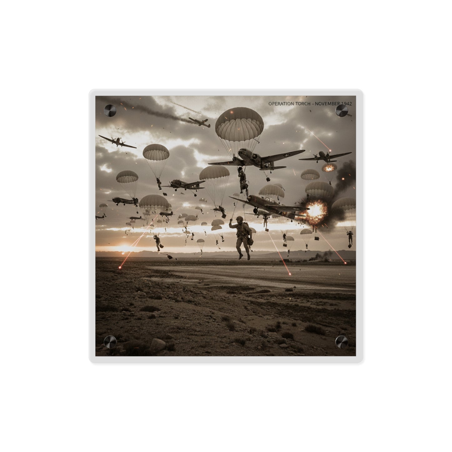 Acrylic Wall Art Panel - Operation Torch Nov 1942