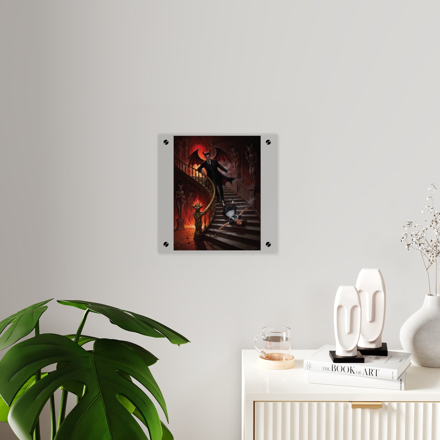 Acrylic Wall Art Panel - devil and maid