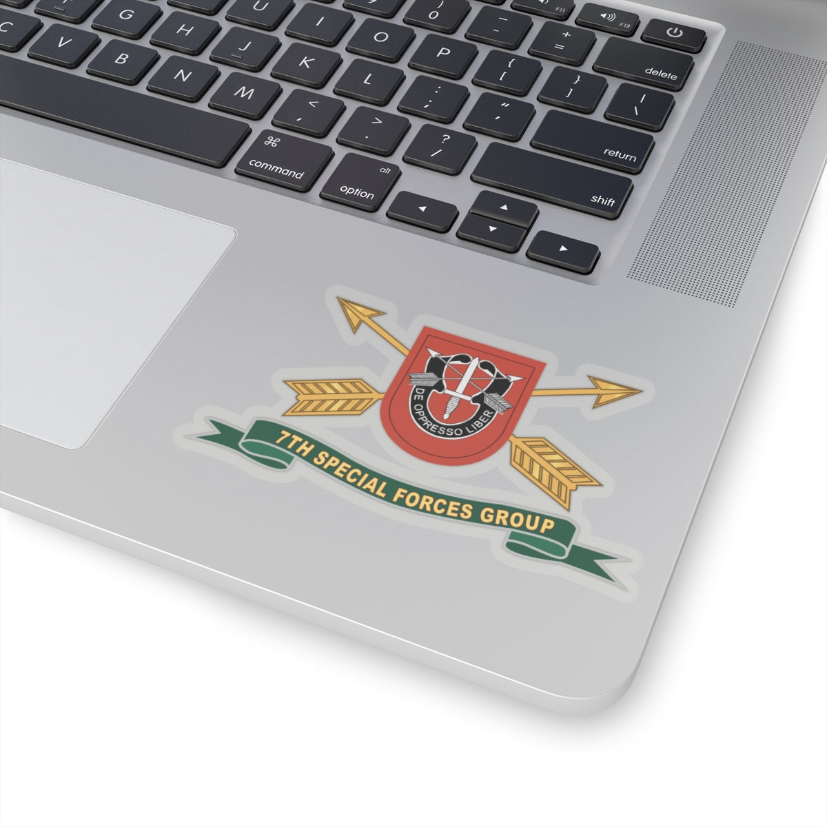 Kiss-Cut Stickers - 7th Special Forces Group - Flash w Br - Ribbon X 300