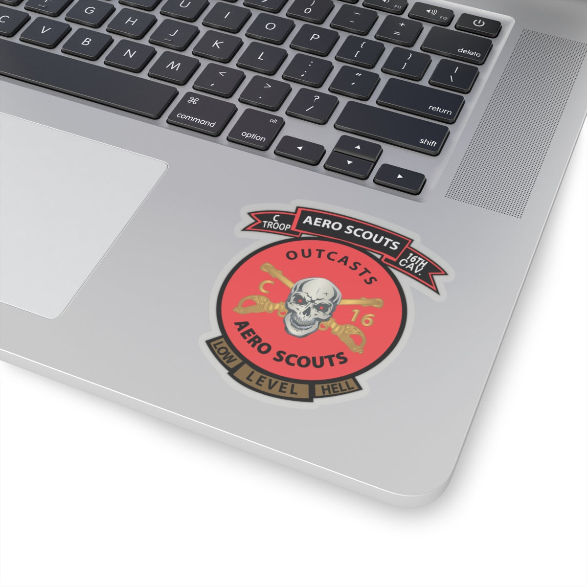 Kiss-Cut Stickers - C Co 16th Cavalry Regiment Aero Scouts - Vietnam - SSI X 300