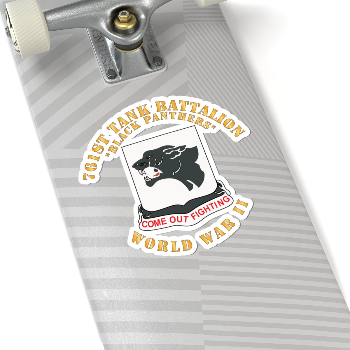 Kiss-Cut Stickers - 761st Tank Battalion - Black Panthers - WWII