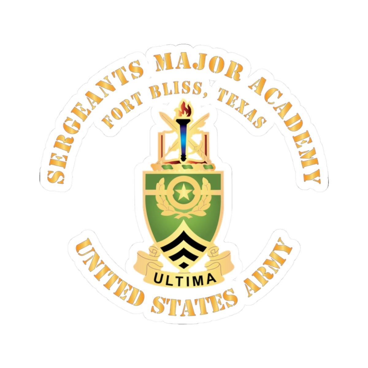 Kiss-Cut Stickers - Sergeants Major Academy - DUI