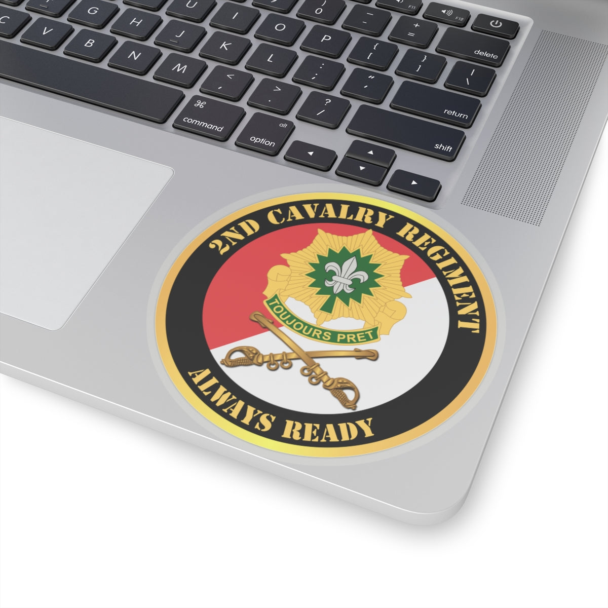 Kiss-Cut Stickers - 2nd Cavalry Regiment DUI - Red White - Always Ready