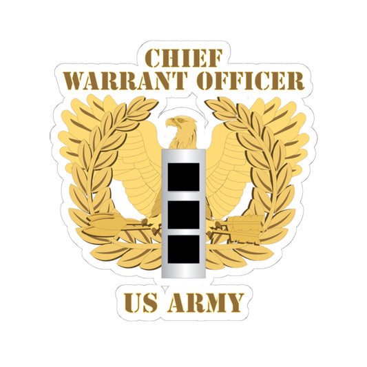 Kiss-Cut Stickers - Emblem - Warrant Officer - CW3