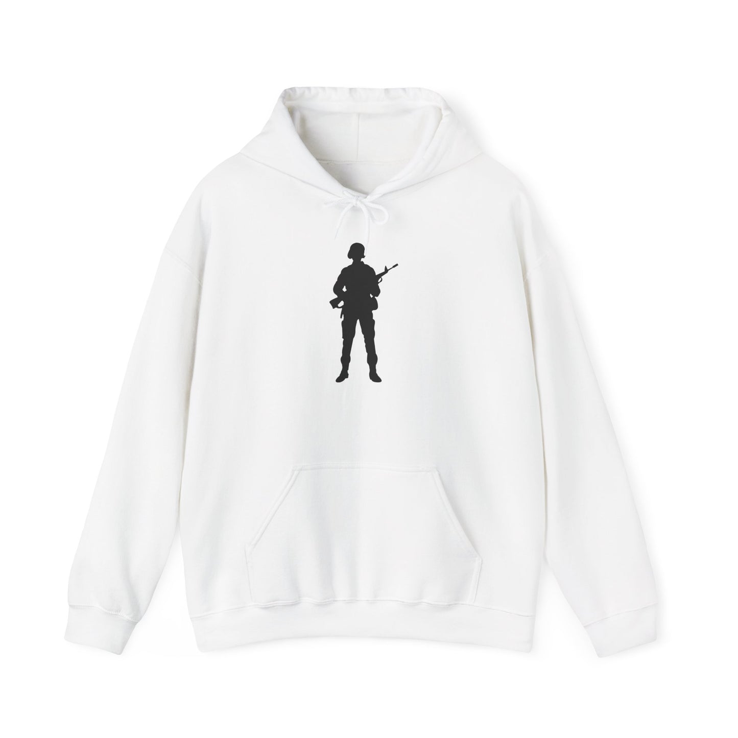 Unisex Heavy Blend Hooded Sweatshirt -Army - Soldier - Silhouette X 300