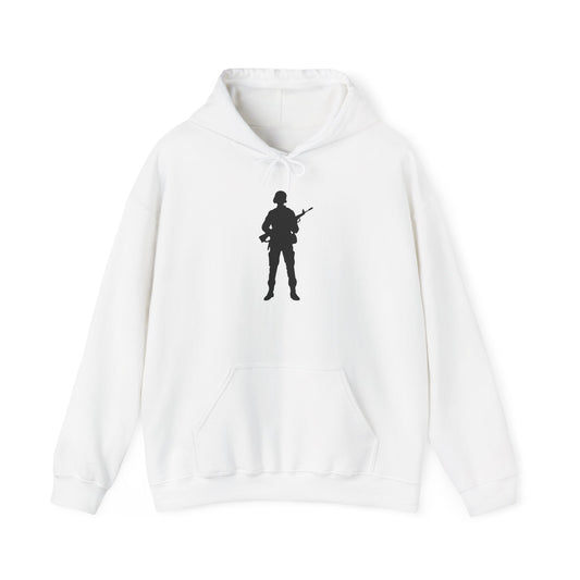 Unisex Heavy Blend Hooded Sweatshirt -Army - Soldier - Silhouette X 300