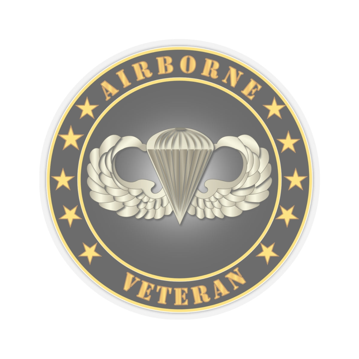 Kiss-Cut Stickers - Airborne Veteran