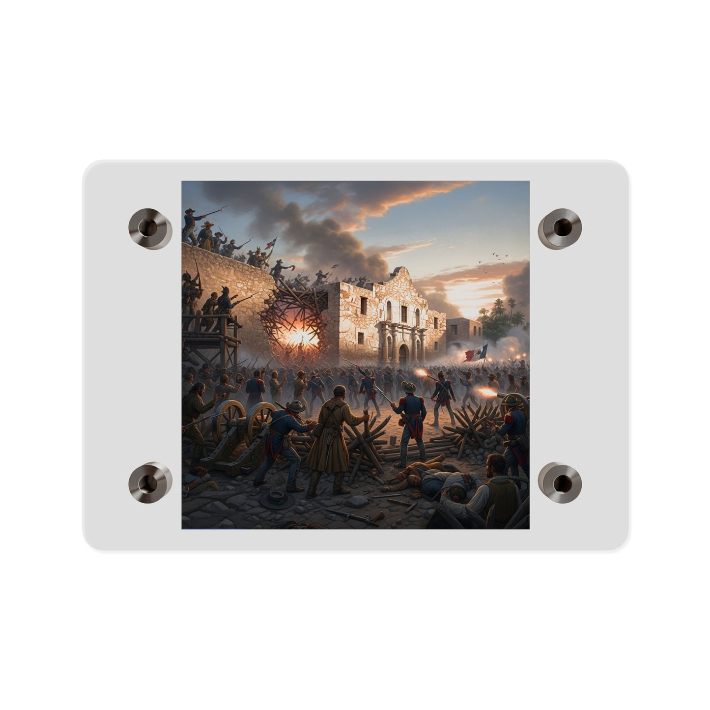 Acrylic Wall Art Panel - Battle of the Alamo