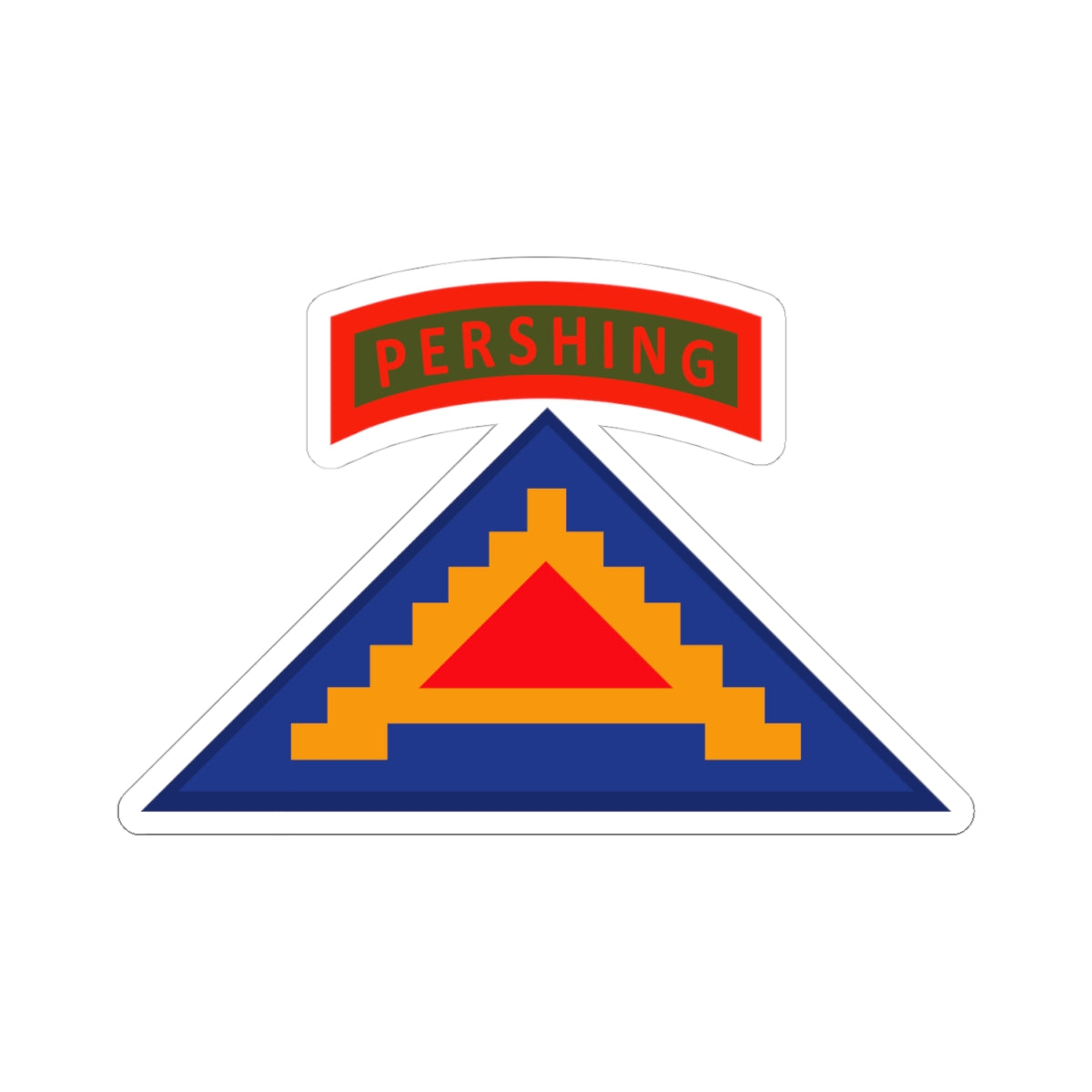 Kiss-Cut Stickers - 56th Artillery Brigade - 7th Army w Pershing Tab wo Txt