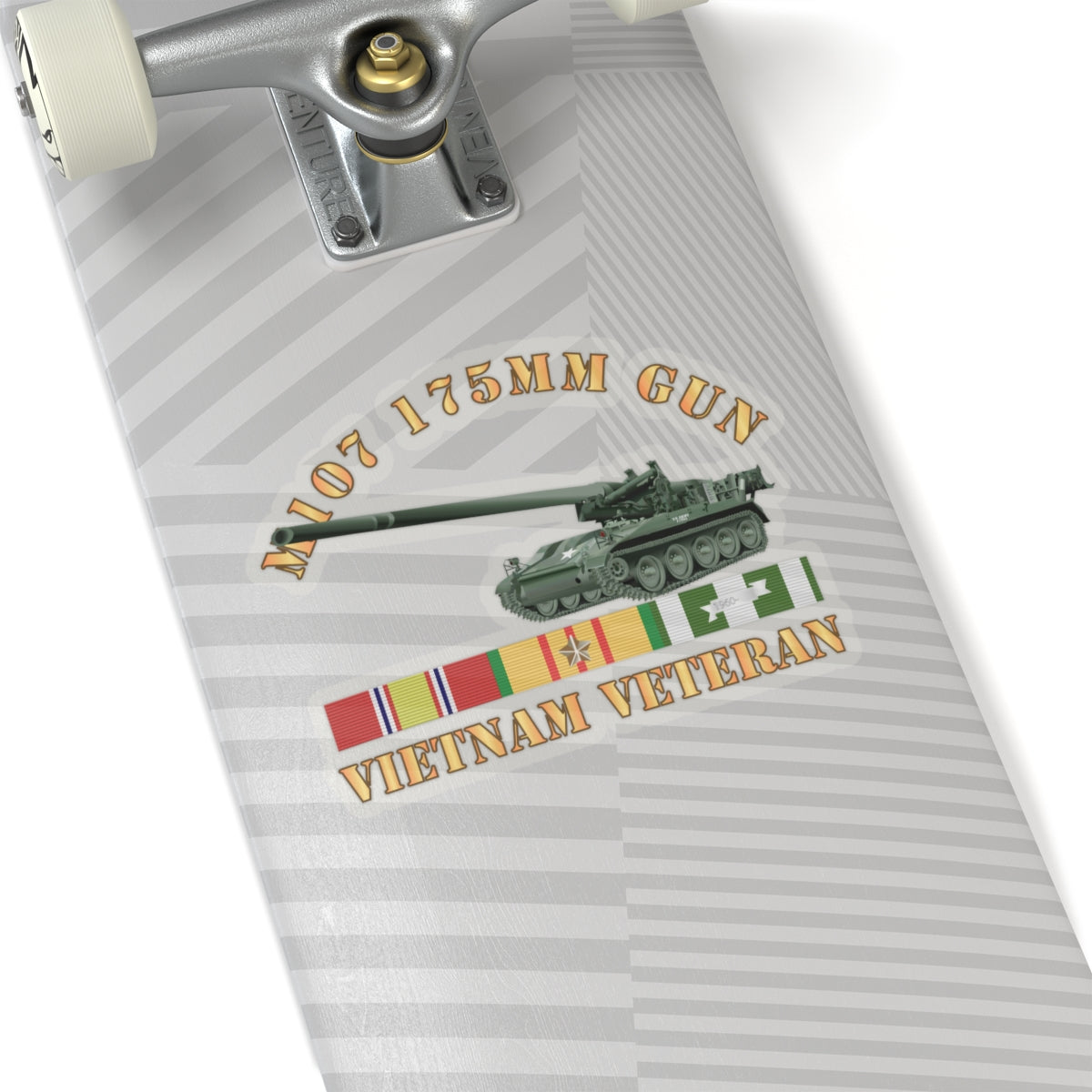 Kiss-Cut Stickers - M107 - 175mm Gun - Vietnam Vet w VN SVC