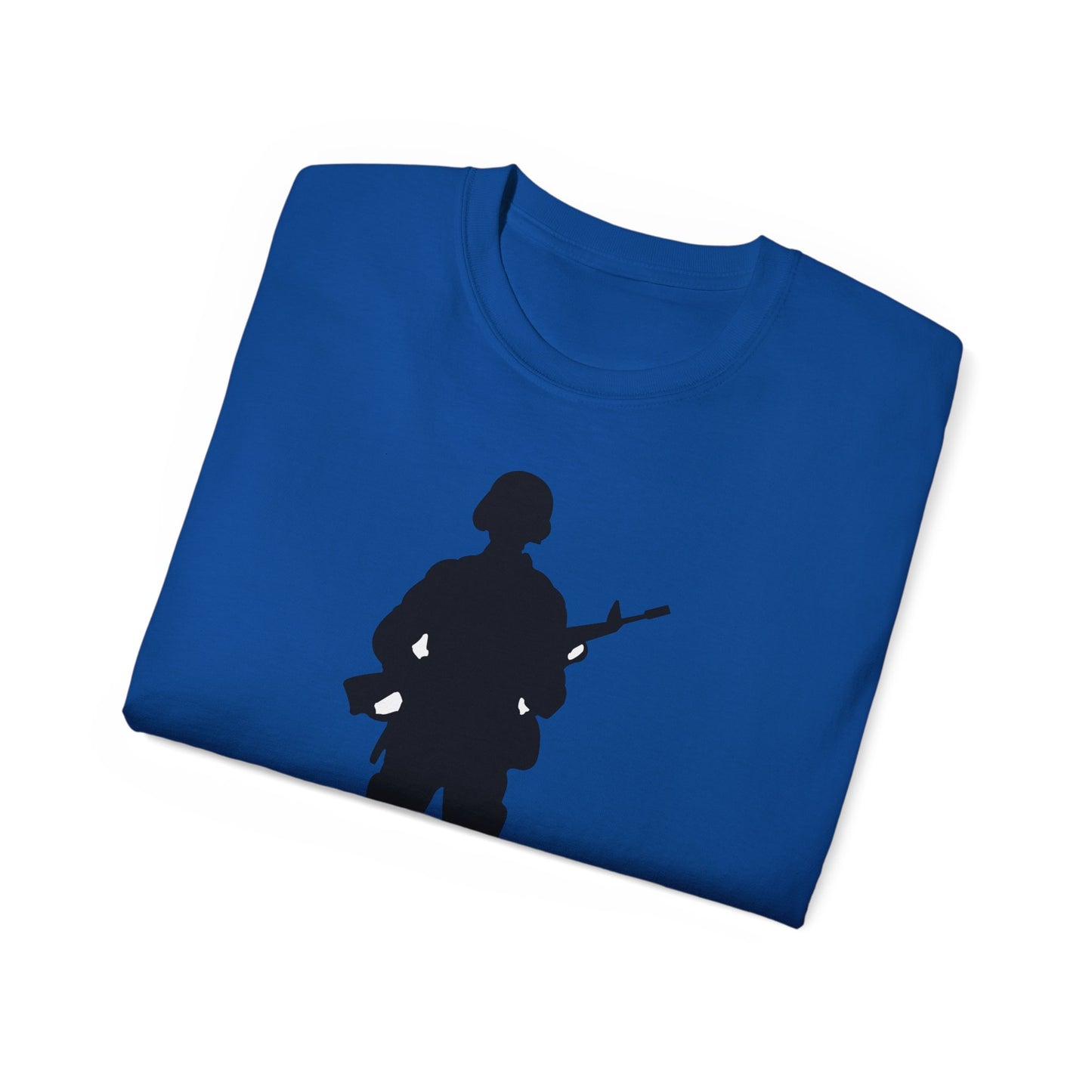 Unisex Ultra Cotton Tee - Army - Soldier - Silhouette X 300