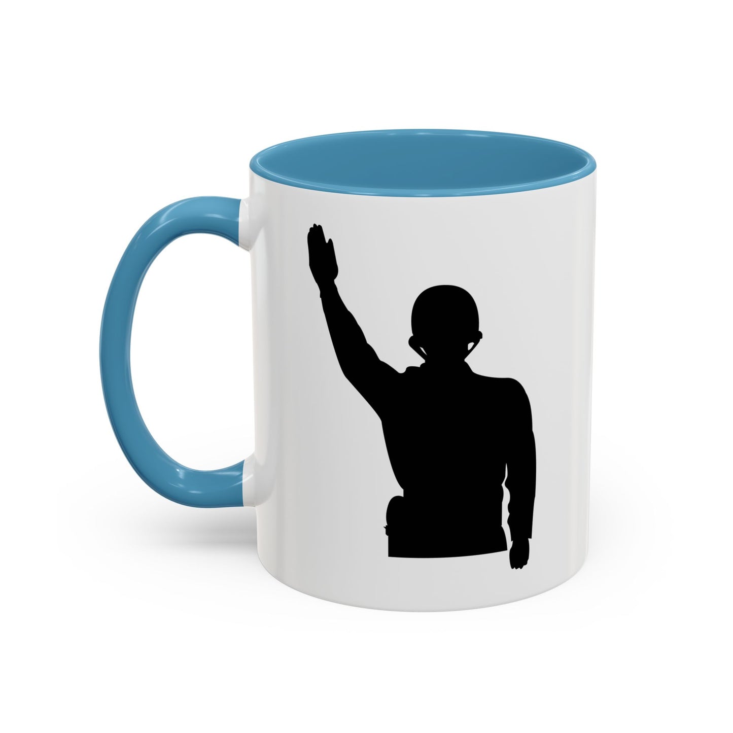 Accent Coffee Mug (11oz & 15oz) - Army - Soldier - Halt - Silhouette X 300