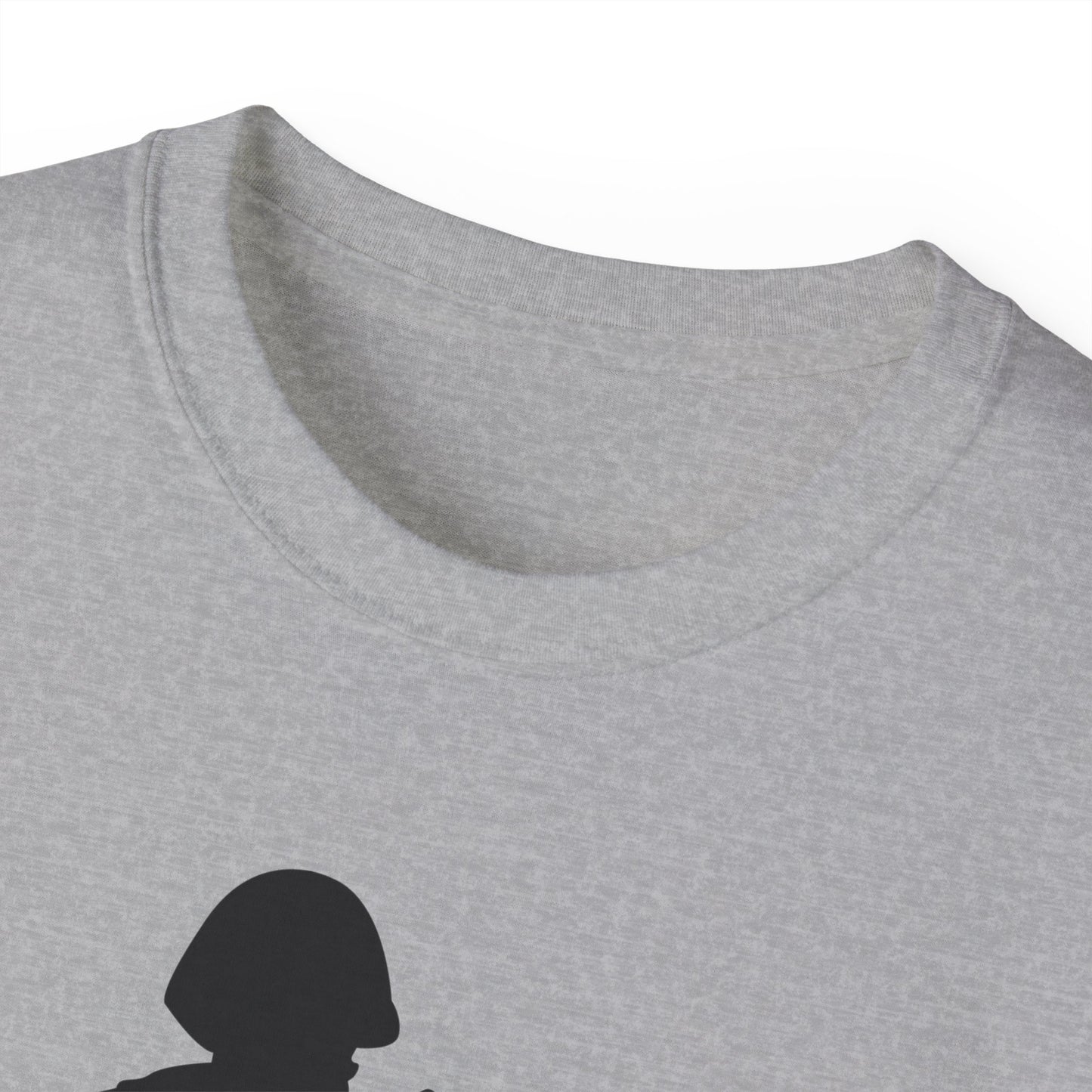 Unisex Ultra Cotton Tee - Army - Soldier - MG Assault - Silhouette X 300