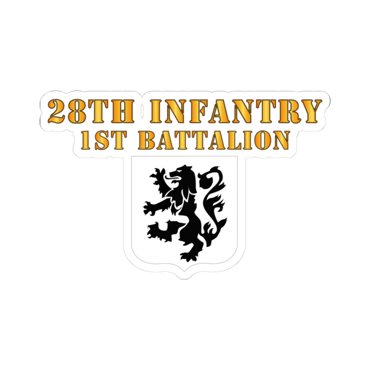 Kiss-Cut Stickers - 1st Battalion 28th Infantry