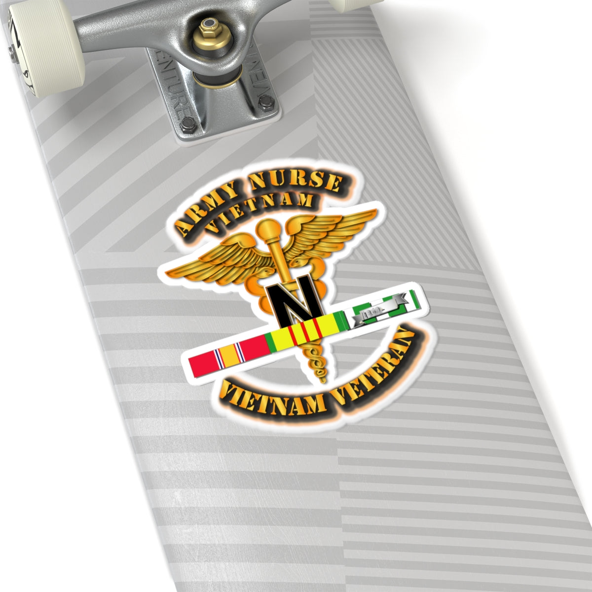 Kiss-Cut Stickers - Army Nurse w Vietnam SVC Ribbons