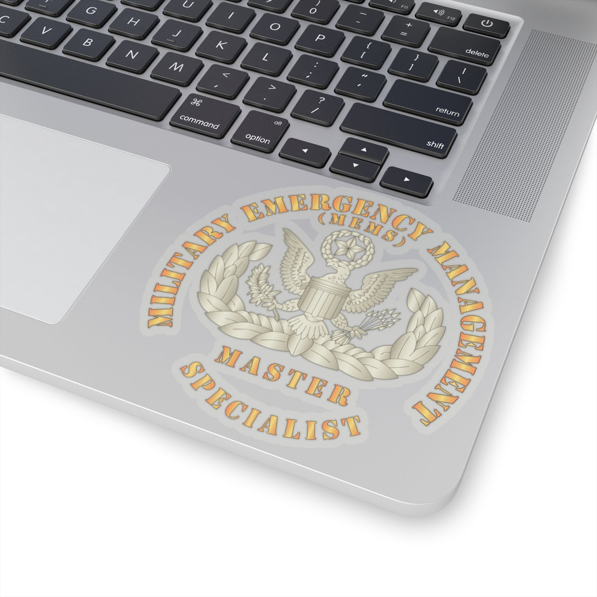 Kiss-Cut Stickers - ARNG - Military Emergency Management Specialist - Master - Gold