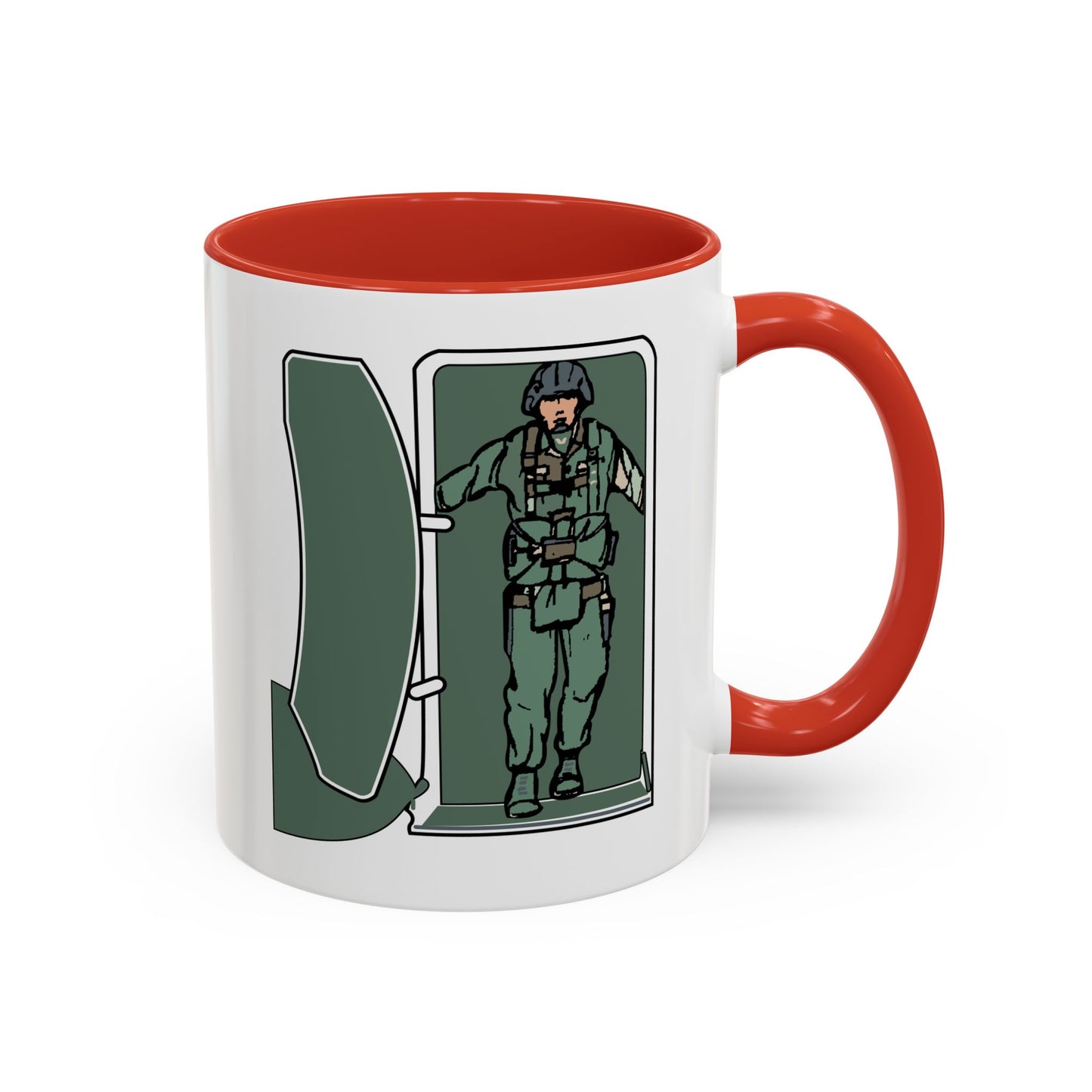 Accent Coffee Mug (11oz & 15oz) - Airborne - JM Door Check X 300