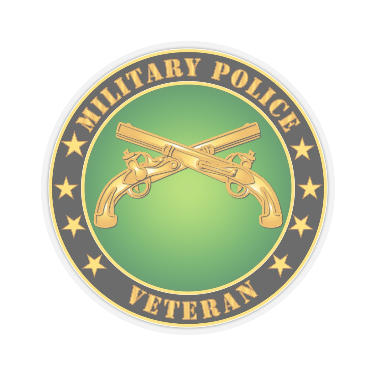Kiss-Cut Stickers - Military Police Veteran