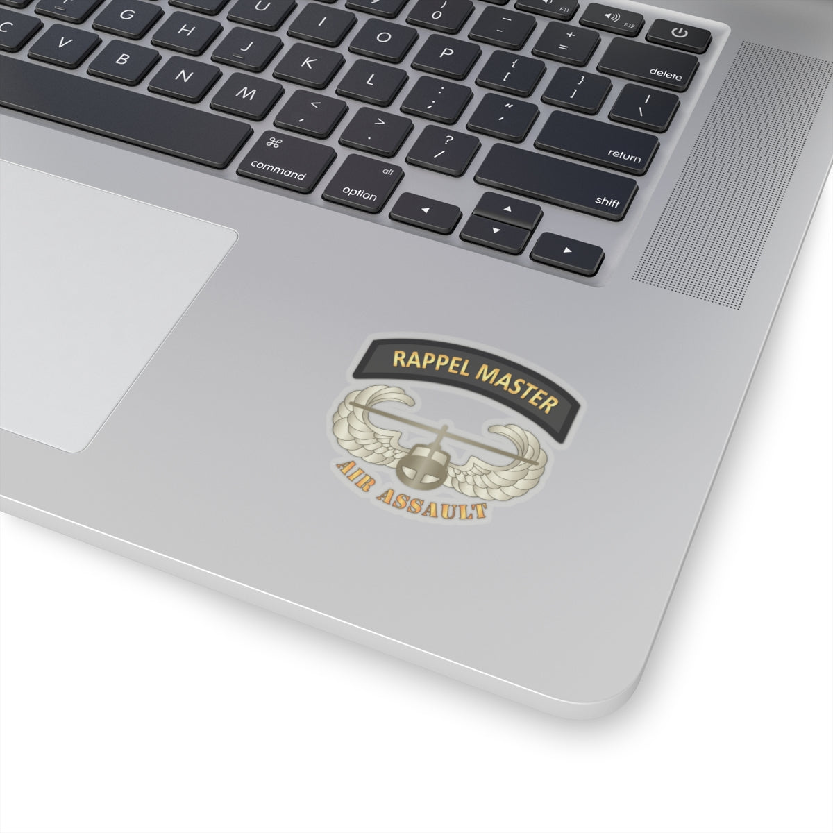 Kiss-Cut Stickers - Rappel Master Tab w Air Assault Badge