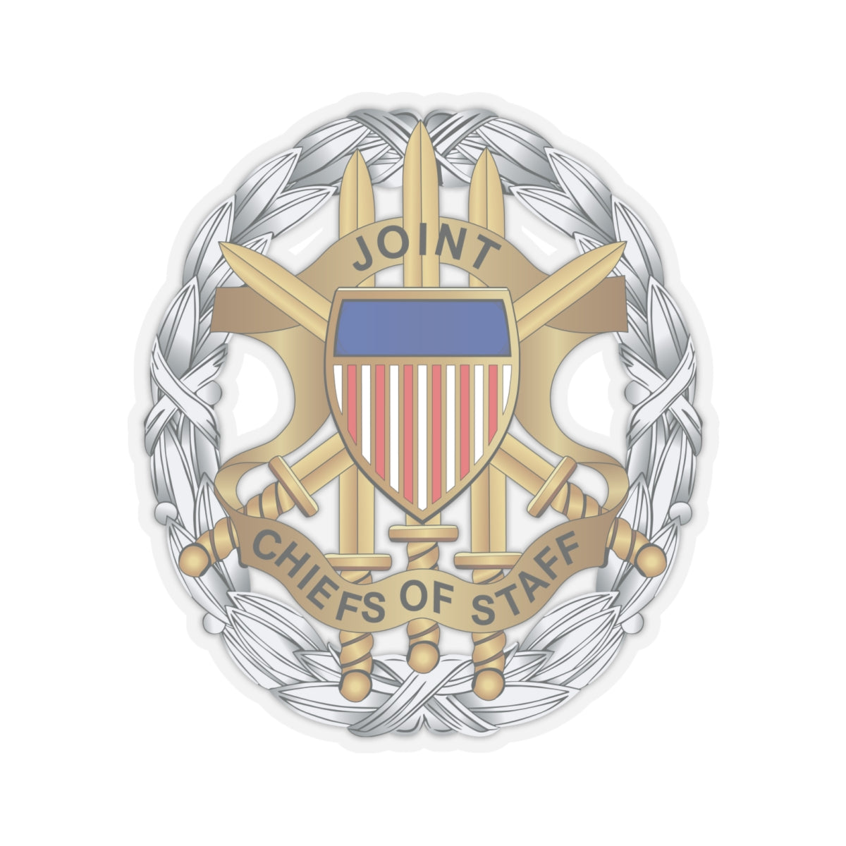 Kiss-Cut Stickers - Joint Chiefs of Staff Service Badge wo Txt X 300