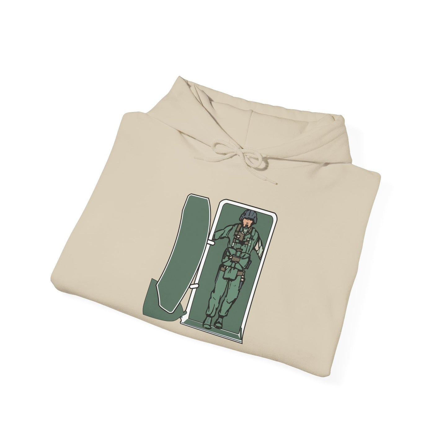Unisex Heavy Blend Hooded Sweatshirt - Airborne - JM Door Check X 300