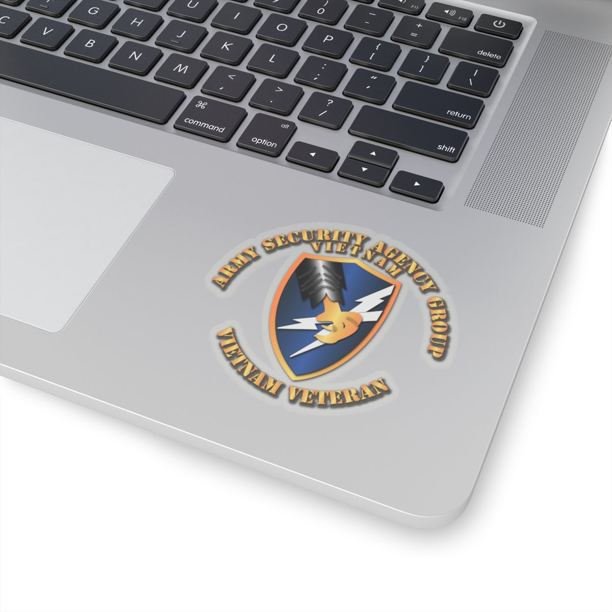 Kiss-Cut Stickers - Army Security Agency Group VN Vet w Txt