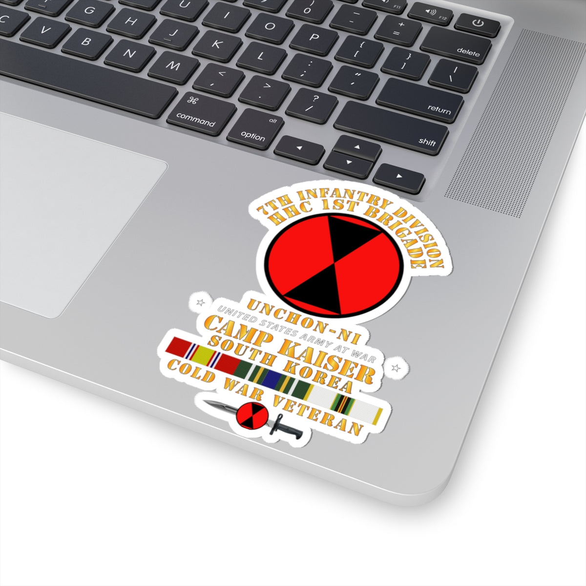 Kiss-Cut Stickers - HHC 1st Brigade - 7th ID - Camp Kaiser Korea - Unchon-Ni