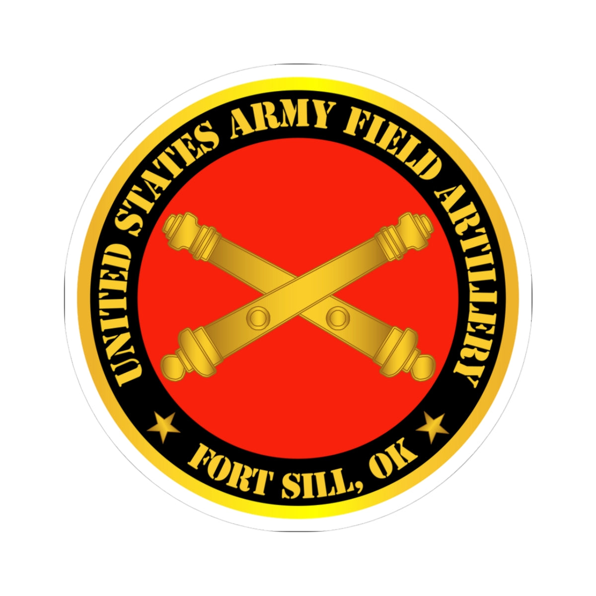 Kiss-Cut Stickers - US Army Field Artillery Ft SIll Ok w Branch