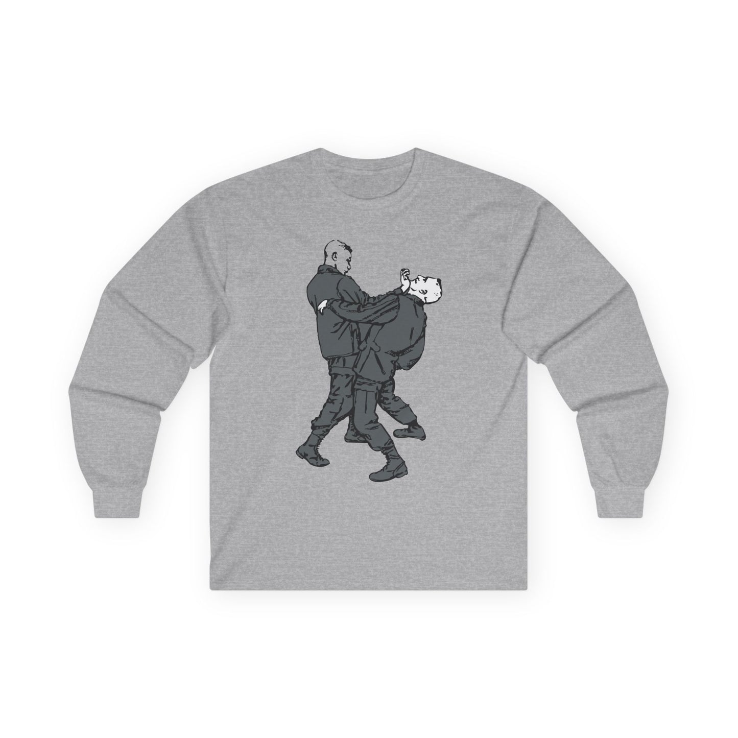 Unisex Ultra Cotton Long Sleeve Tee - Palm-Heel Strike to Chin X 300