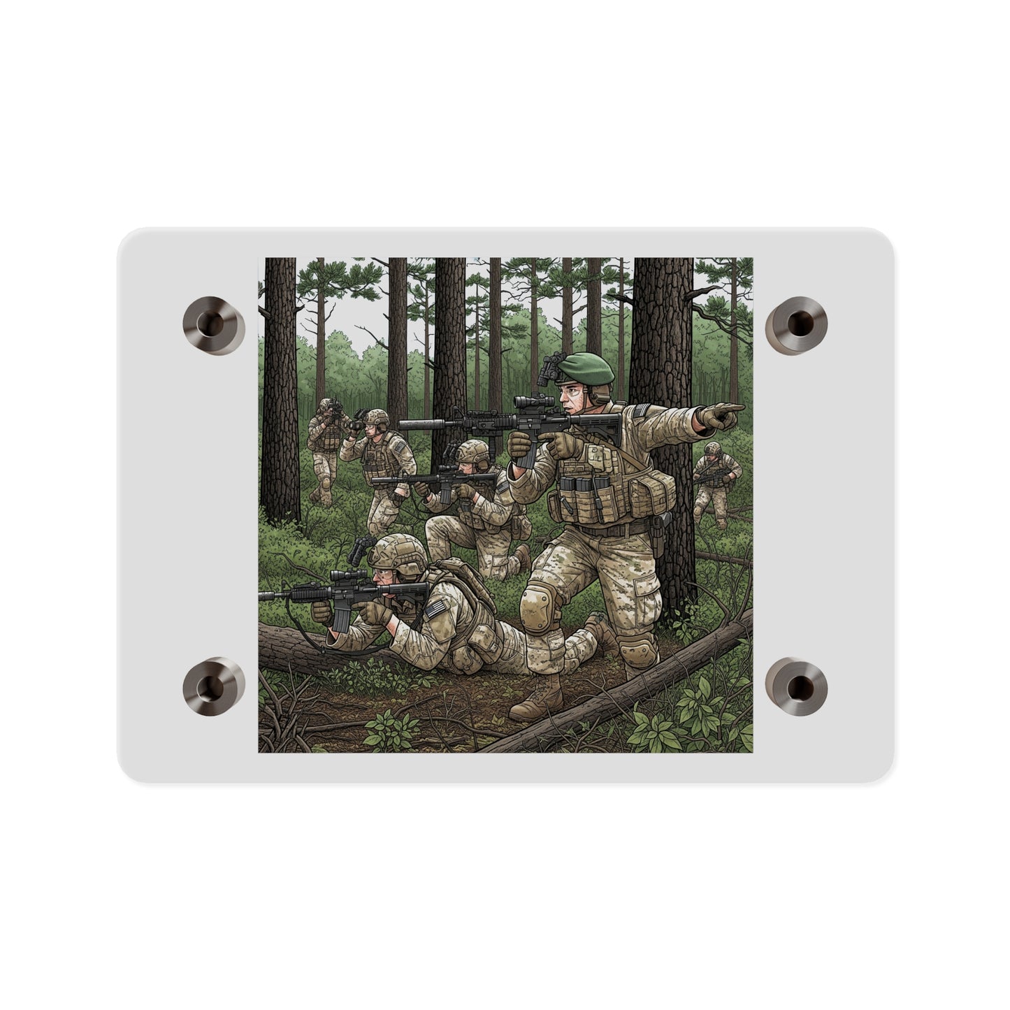 Acrylic Wall Art Panel - Special Forces training at McKall