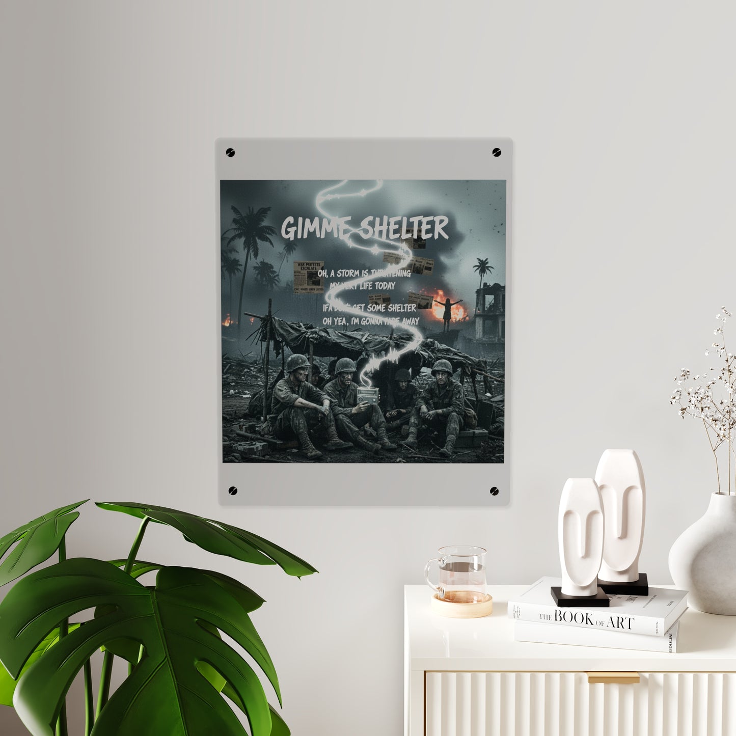 Acrylic Wall Art Panel - Giveme Shelter X 2024