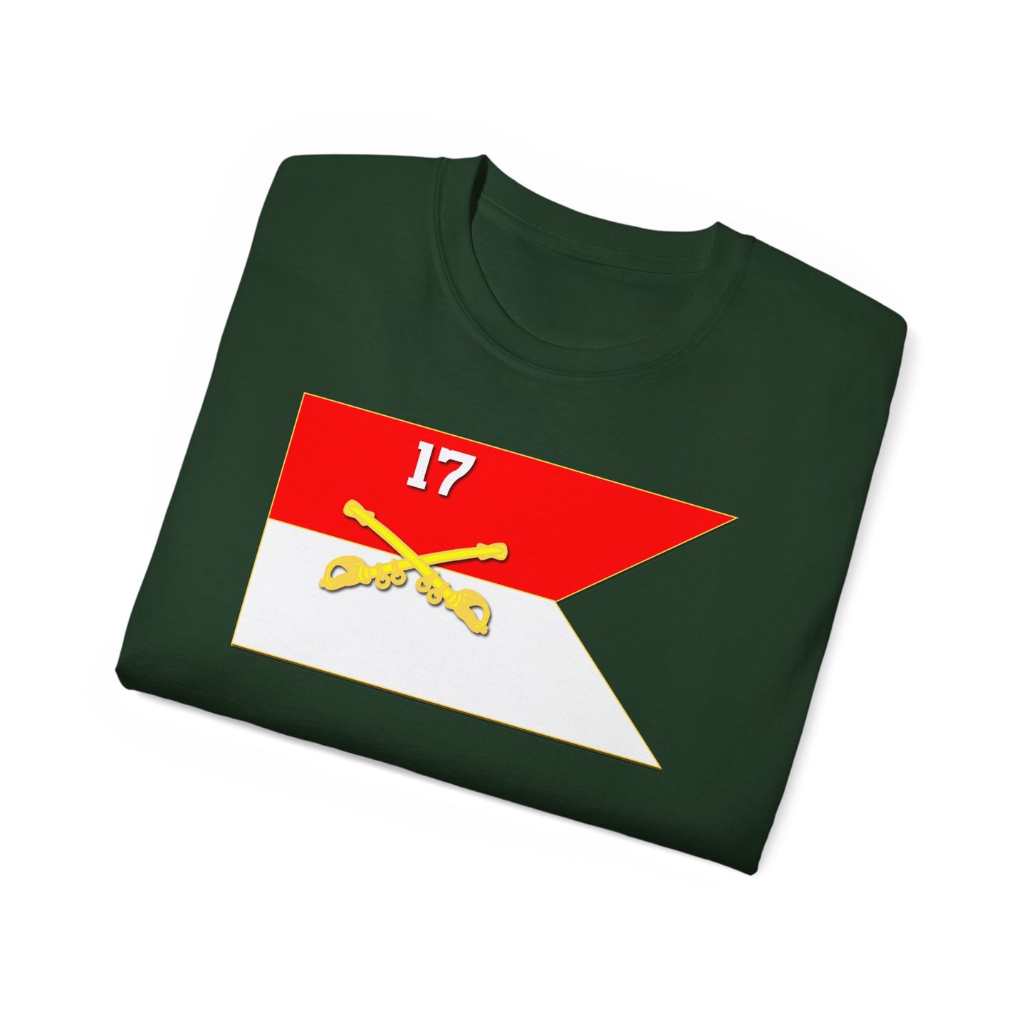 Unisex Ultra Cotton Tee - 17th Cavalry Guidon