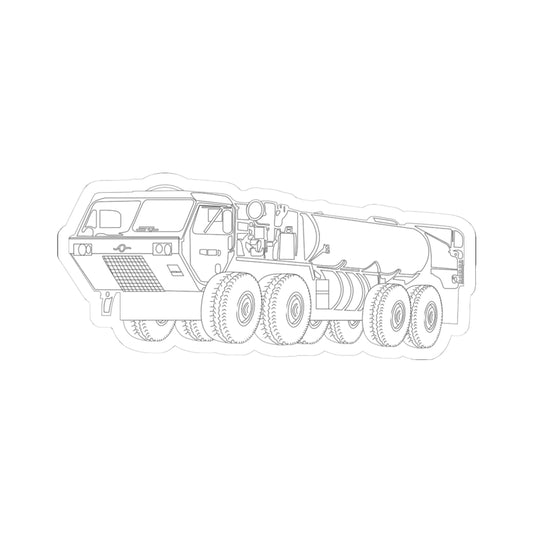 Kiss-Cut Stickers - Vehicle - Fuel Truck - Front Left Oblique X 300