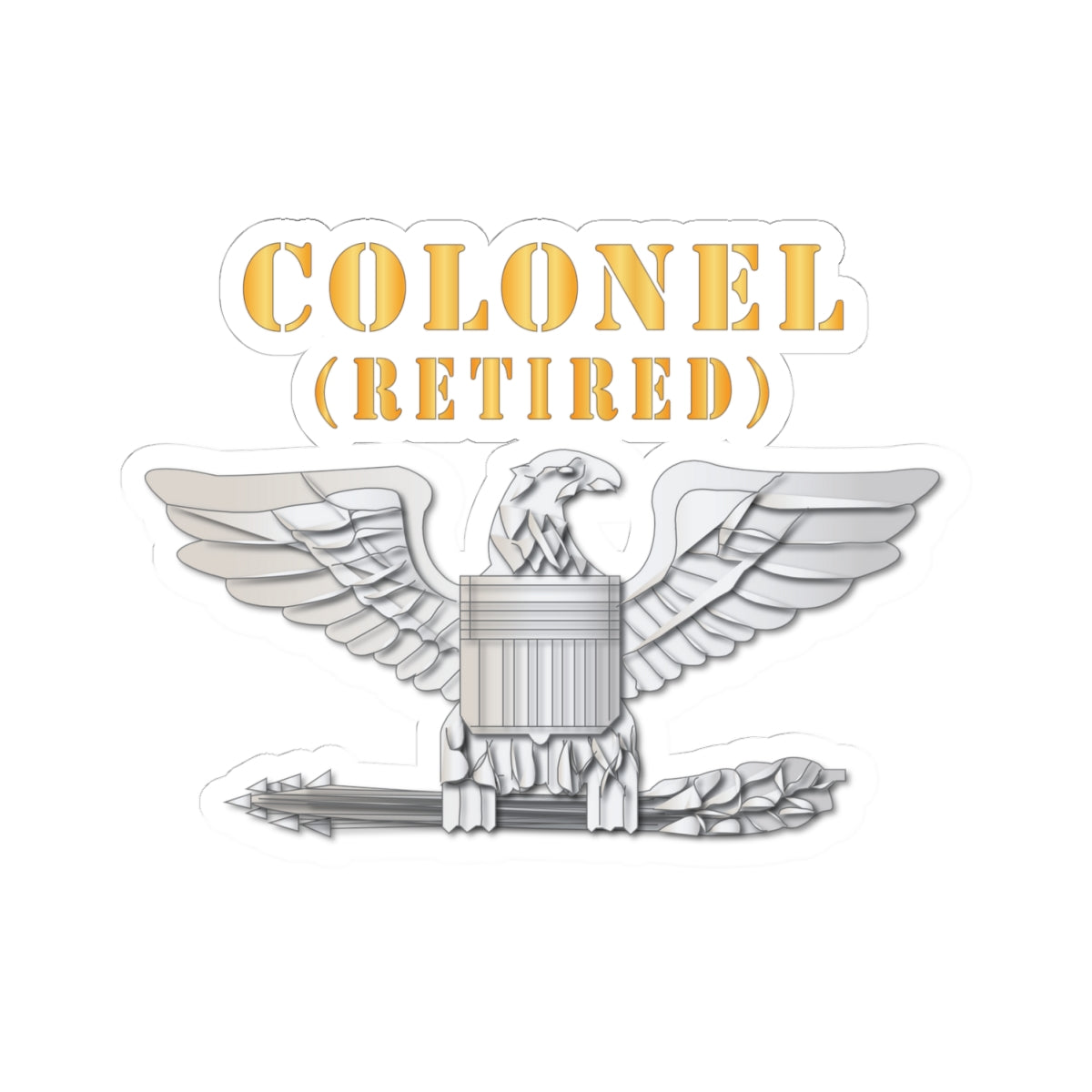 Kiss-Cut Stickers - Colonel - Retired X 300